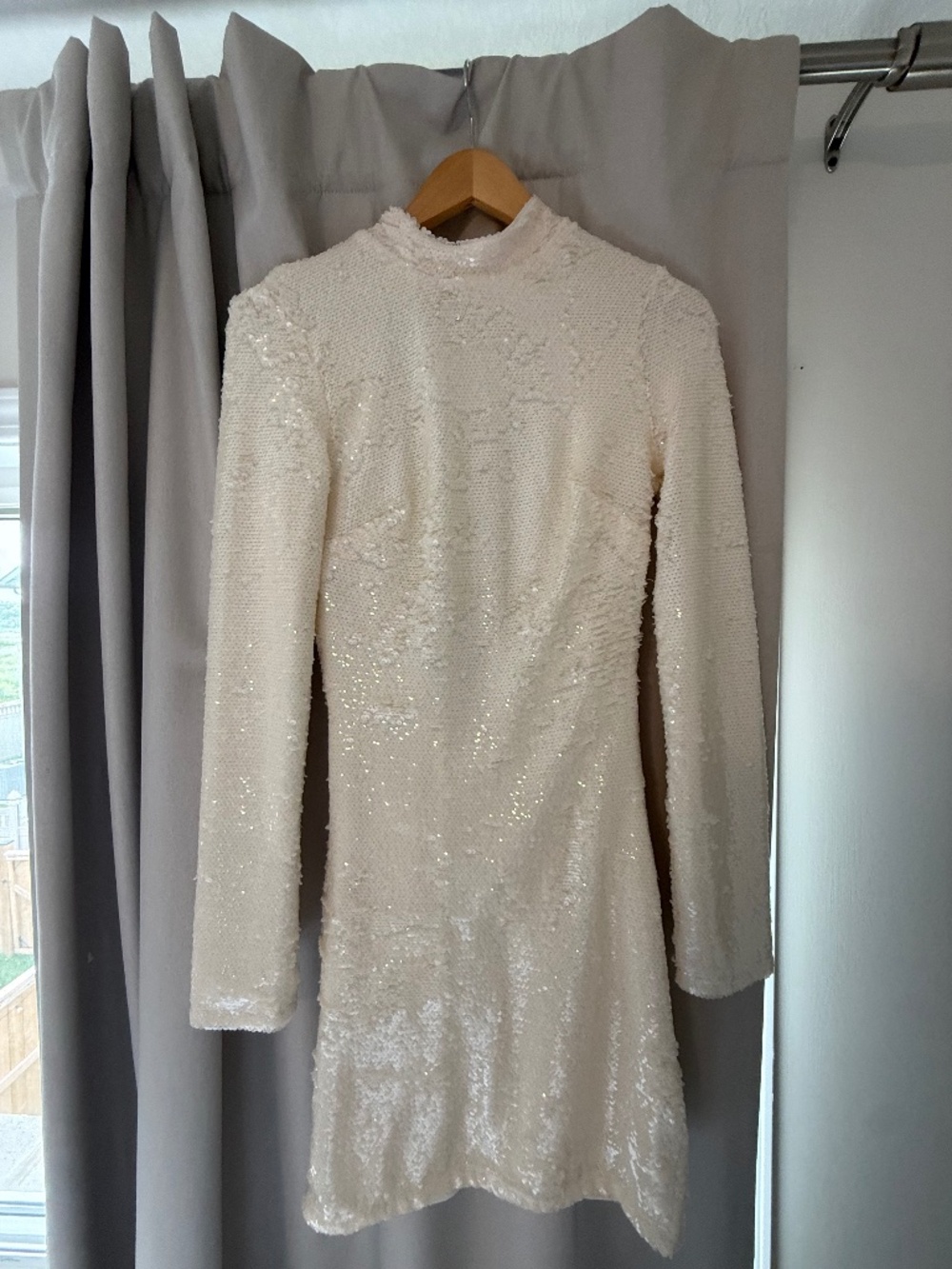 H&M long sleeve sequin dress